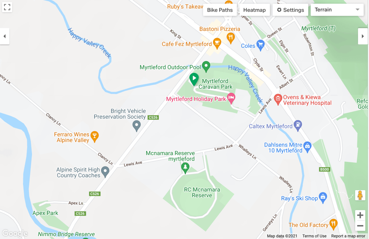 VRT – Around&nbsp;Myrtleford